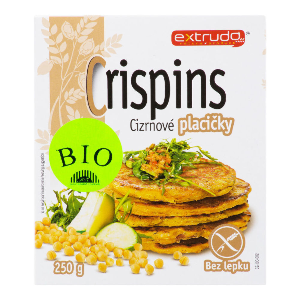 BIO placičky cizrnové 250 g Crispins 